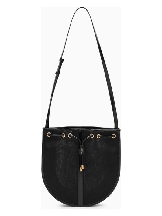 Luxury Saint Laurent Trending 2025 Women's Mesh Shoulder Bag in Black |
