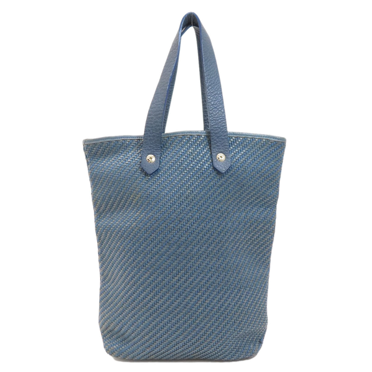 HERMES Handbag Cloth material Navy Amedaba Women