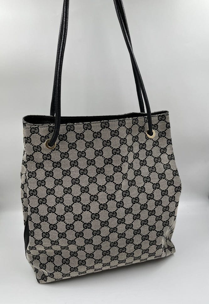 Gucci Leather Canvas Tote Style 18