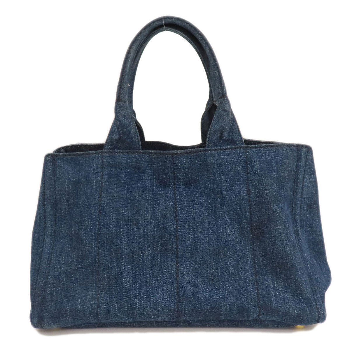 PRADA Tote Bag denim blue Canapa