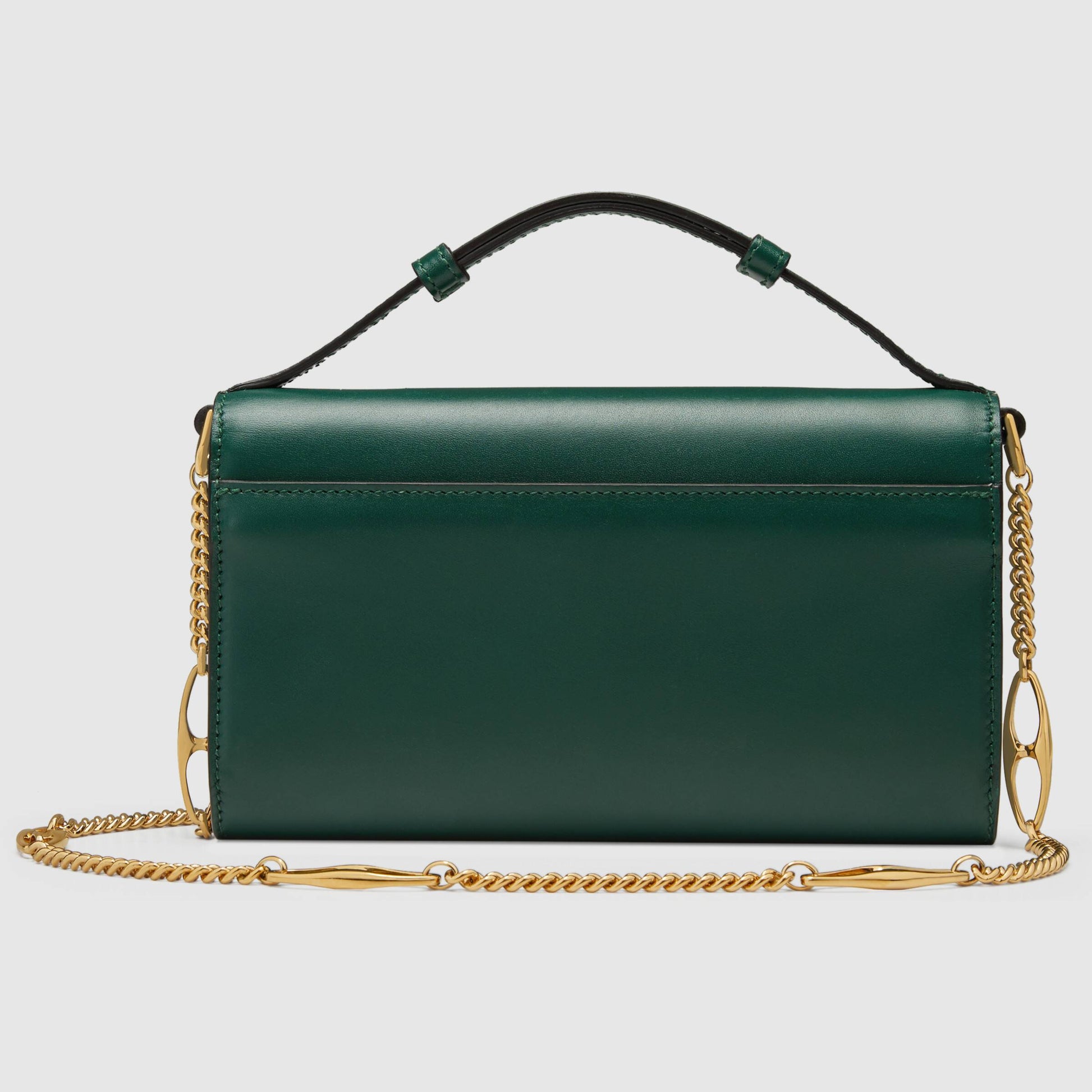 Gucci Monogram Chain Leather Crossbody