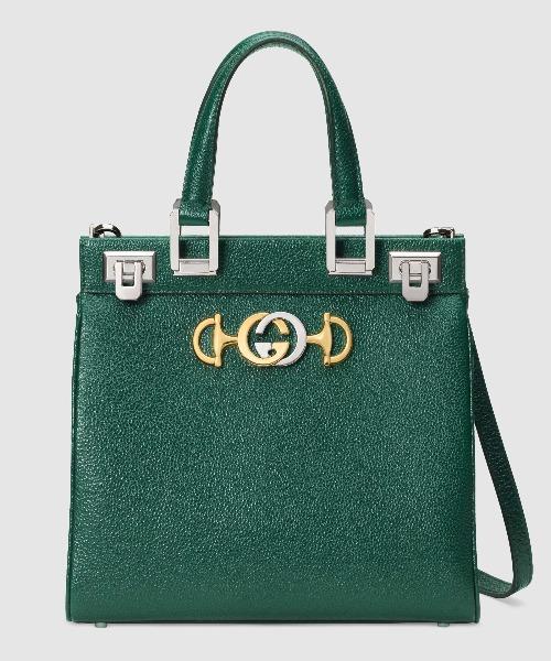 Gucci Monogram Leather Top Handle Crossbody