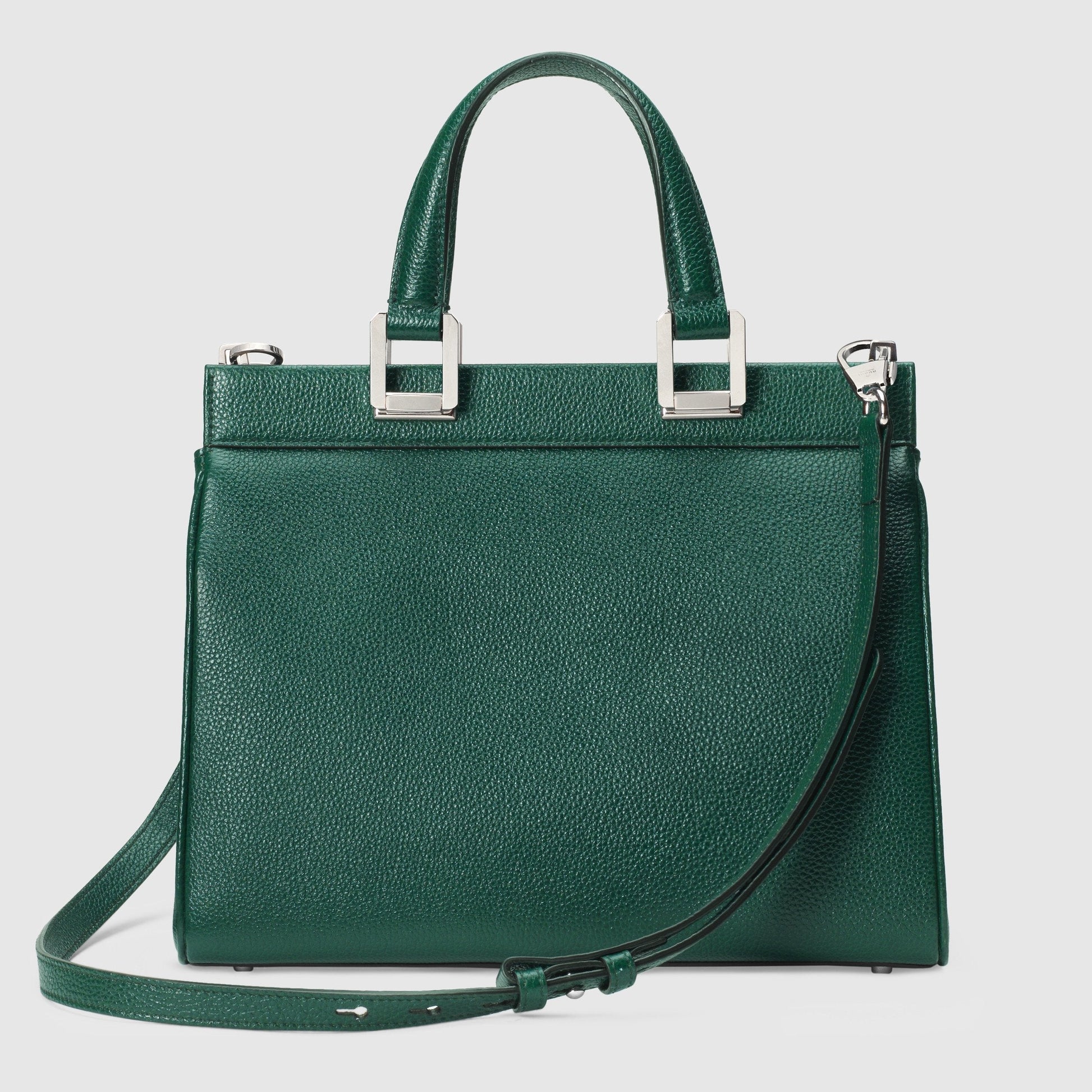 Gucci Monogram Leather Top Handle Crossbody