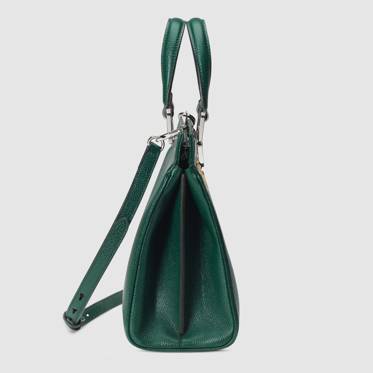 Gucci Monogram Leather Top Handle Crossbody