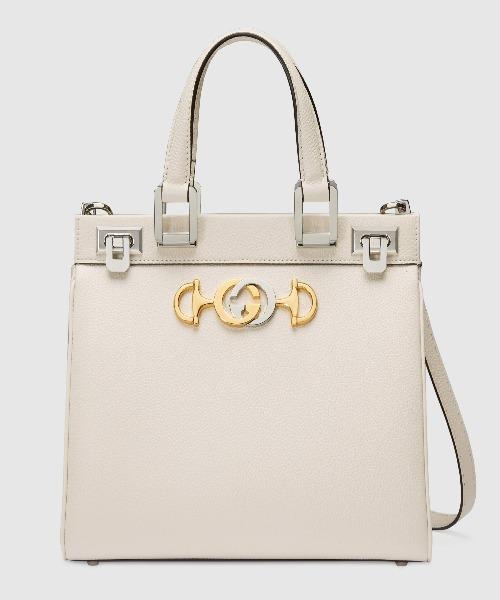 Gucci Monogram Leather Top Handle Crossbody
