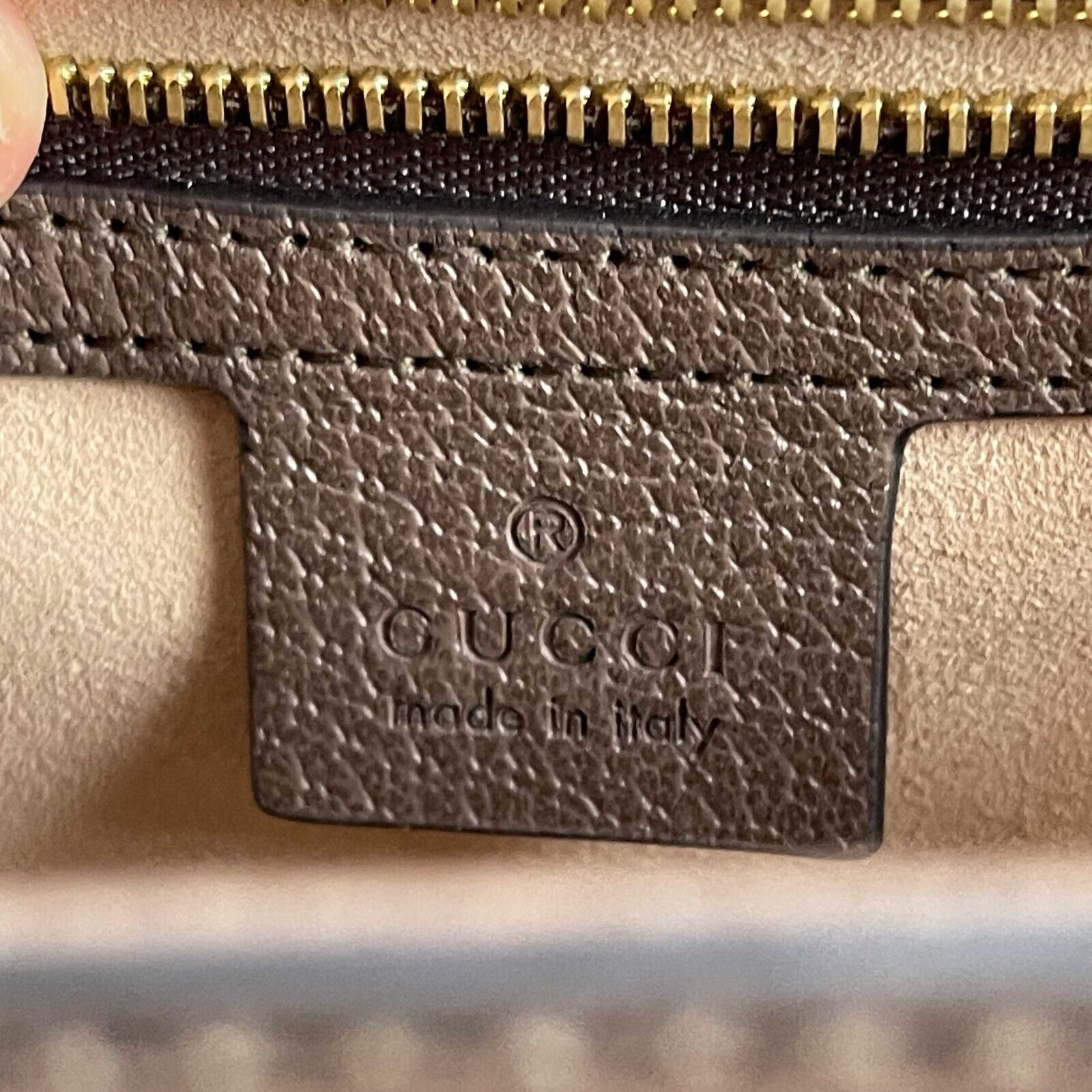 Gucci Monogram Leather Canvas Crossbody