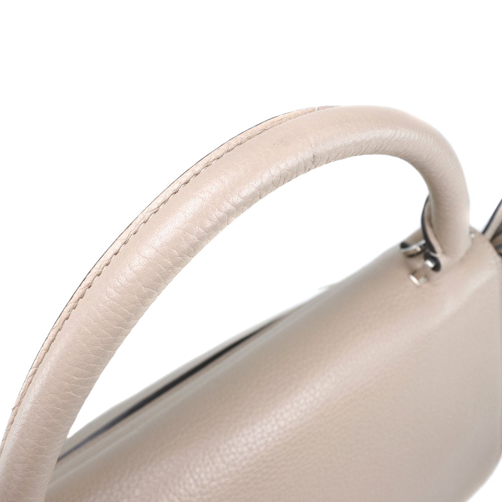 CELINE Handbag. Leather, Suede pink beige 2WAYShoulder Trapeze Women