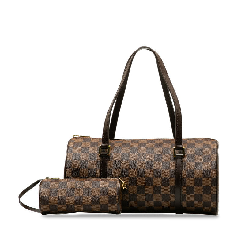 Louis Vuitton Damière Papillon 30 Handbag Brown PVC Leather Lady Louis Vuitton