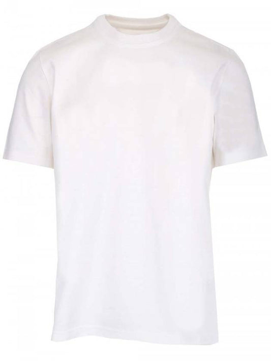 Luxury Bottega Veneta Men's Classic Short Sleeve T-Shirt Chalk