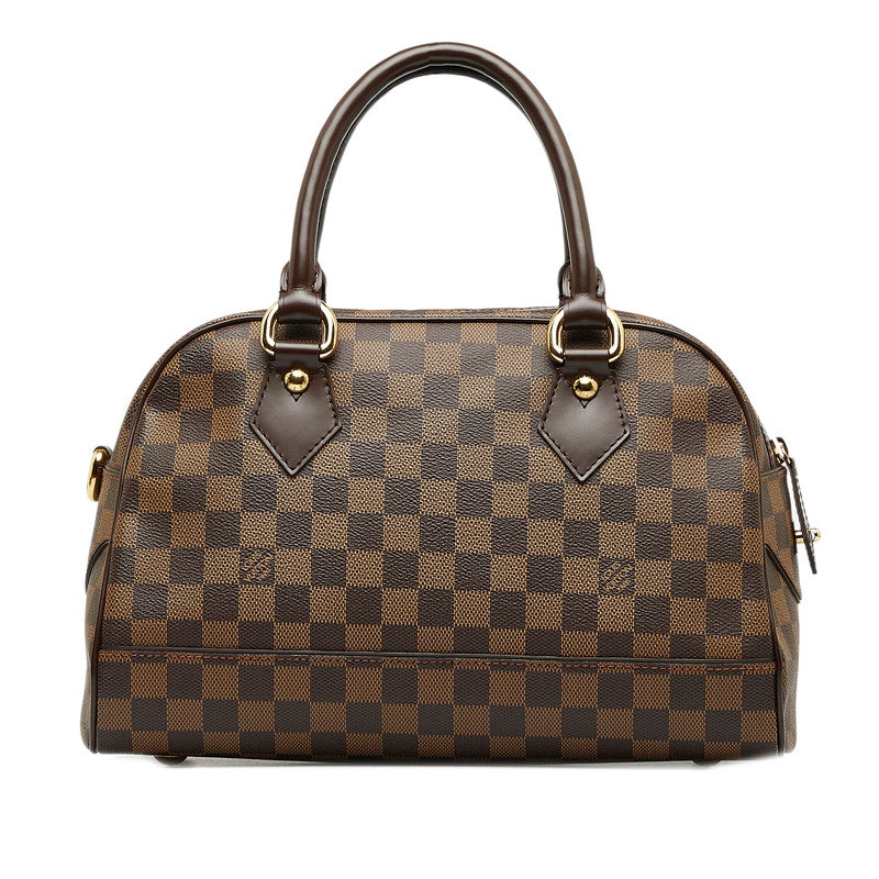 Louis Vuitton Damiere Duomo Handbag Mini Boston Bag Brown PVC Leather Louis Vuitton