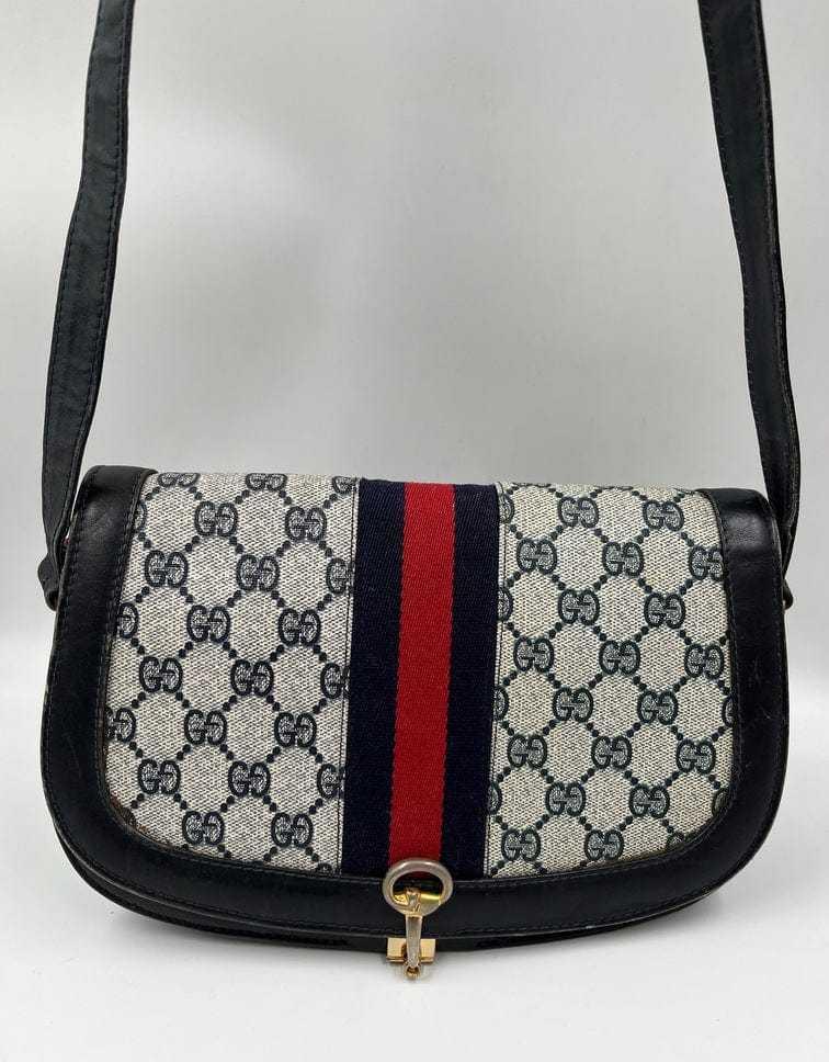 Gucci Leather Canvas Crossbody Style 3