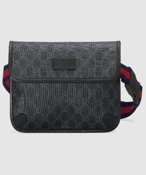 Gucci Monogram Nylon Leather Canvas Crossbody
