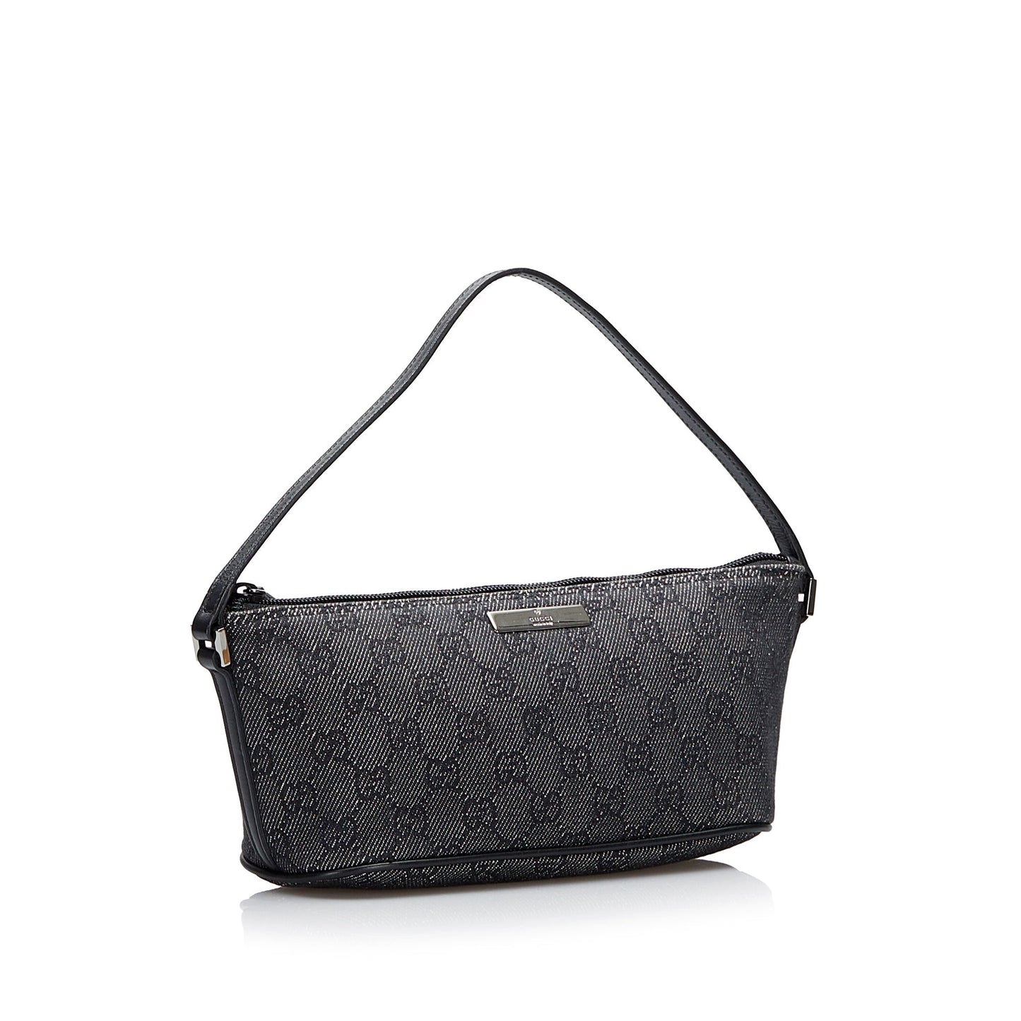 Gucci Leather Canvas Shoulder Bag Style 37