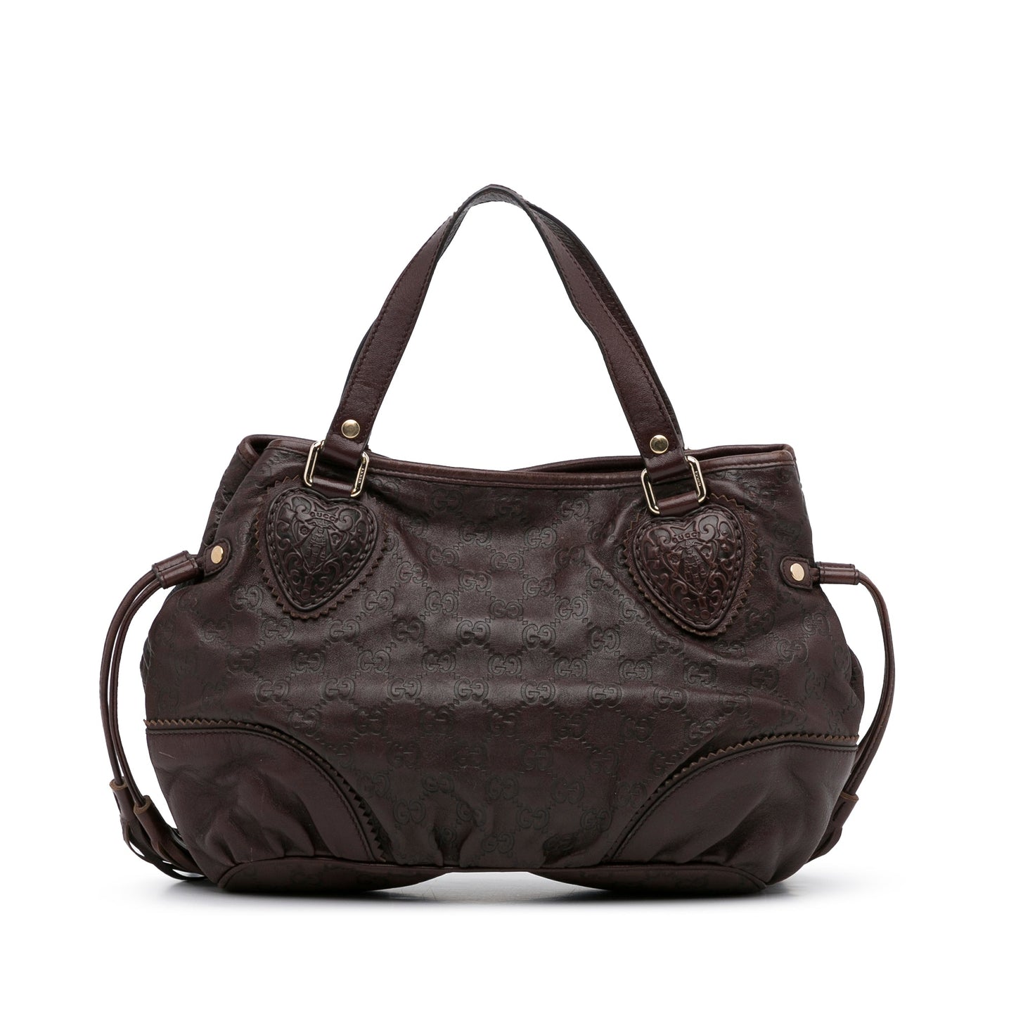 Gucci Guccissima Brown Leather Tote Style 5