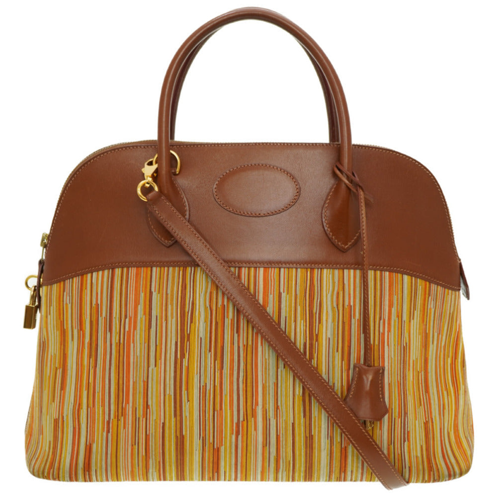 HERMES Handbag Boxcalf, Vibrato Noazette Bored 35 Women