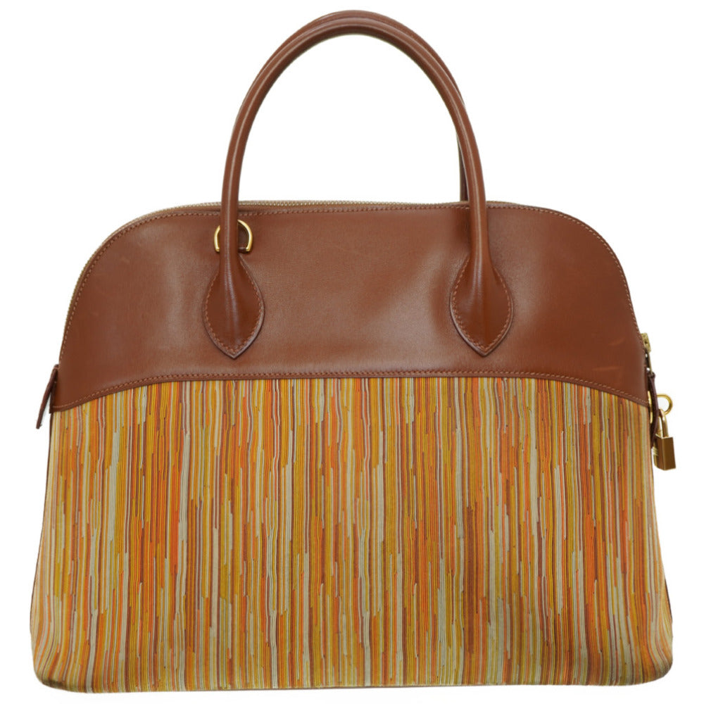 HERMES Handbag Boxcalf, Vibrato Noazette Bored 35 Women