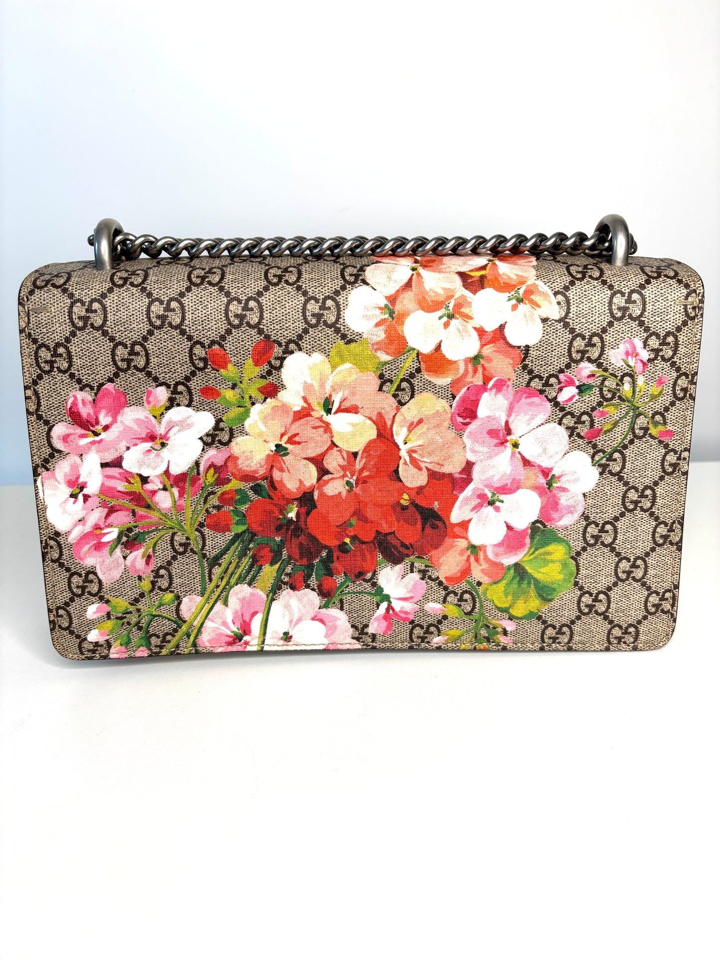 Prada Chain Canvas Shoulder Bag
