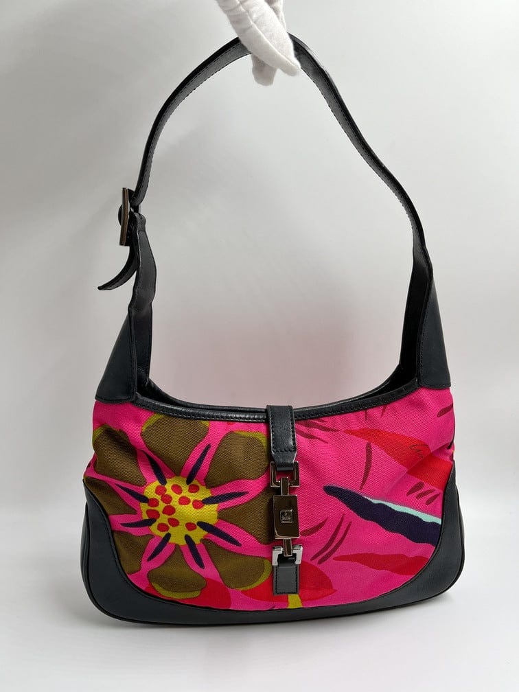 Gucci Lou Nylon Leather Mini Shoulder Bag