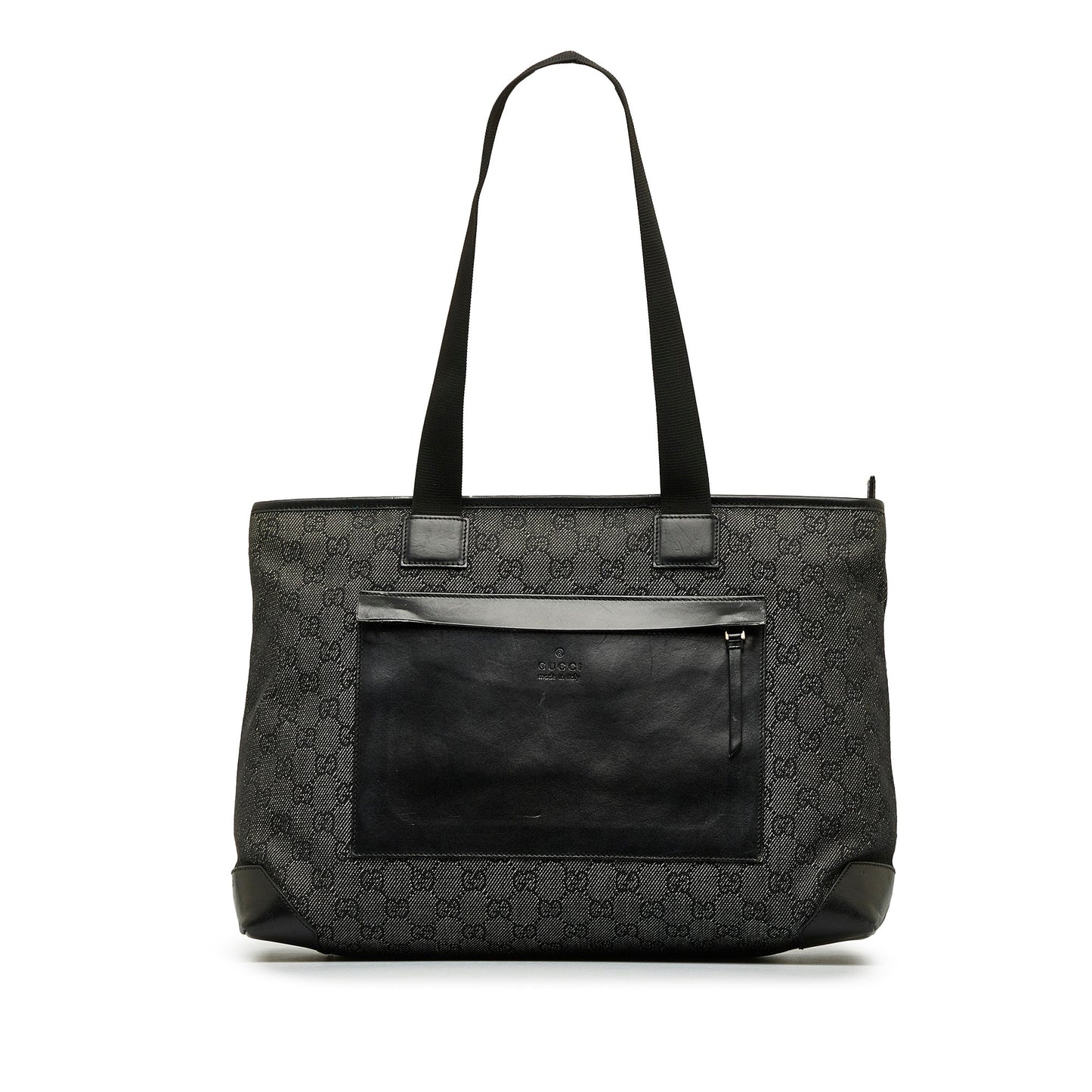 Gucci Leather Canvas Tote