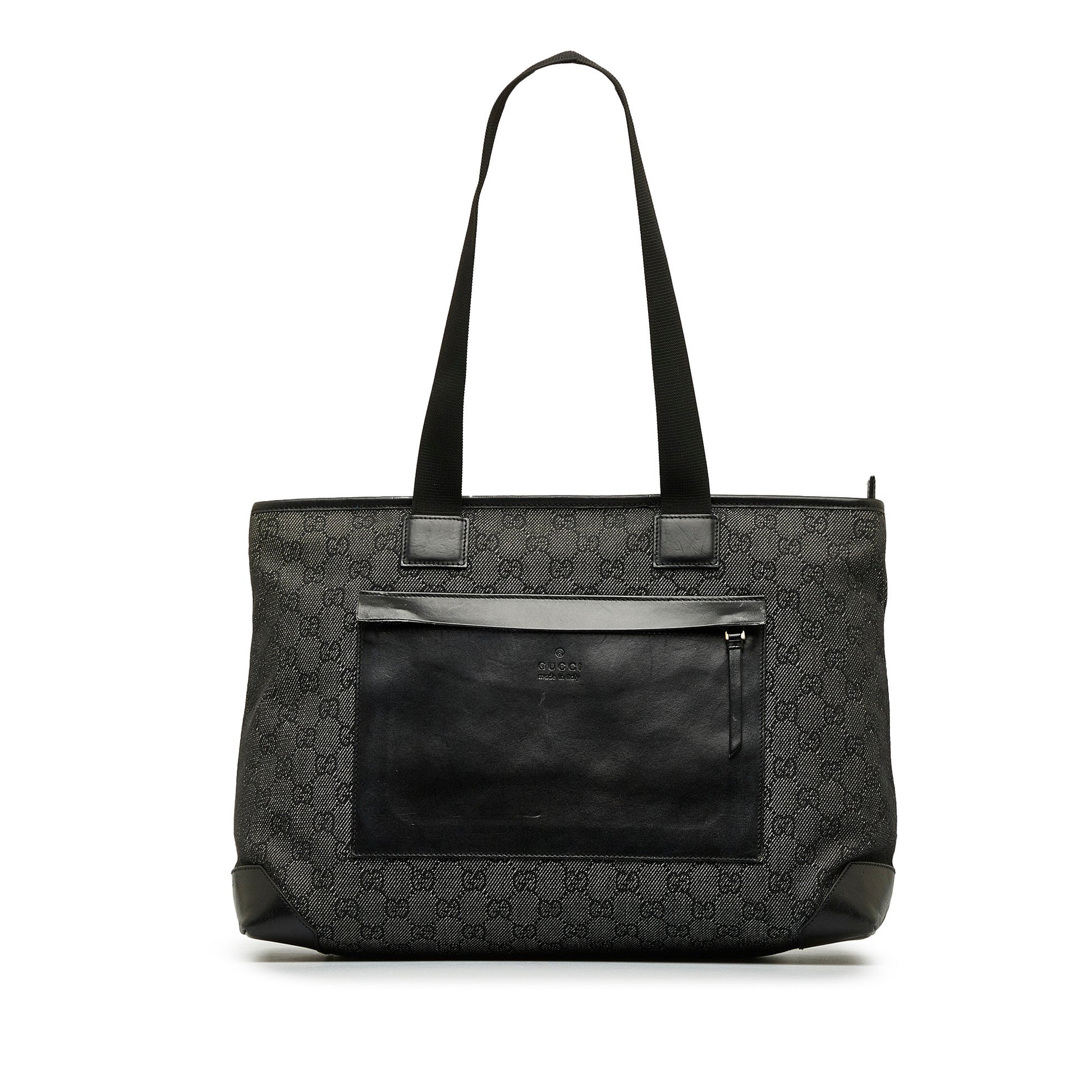 Gucci Leather Canvas Tote