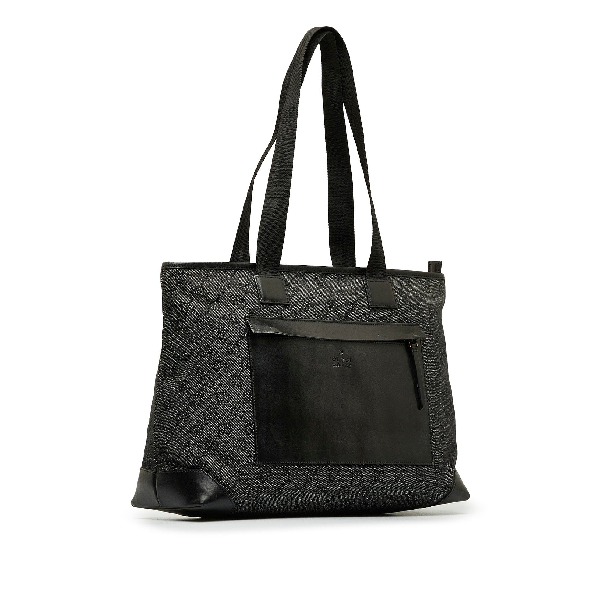 Gucci Leather Canvas Tote