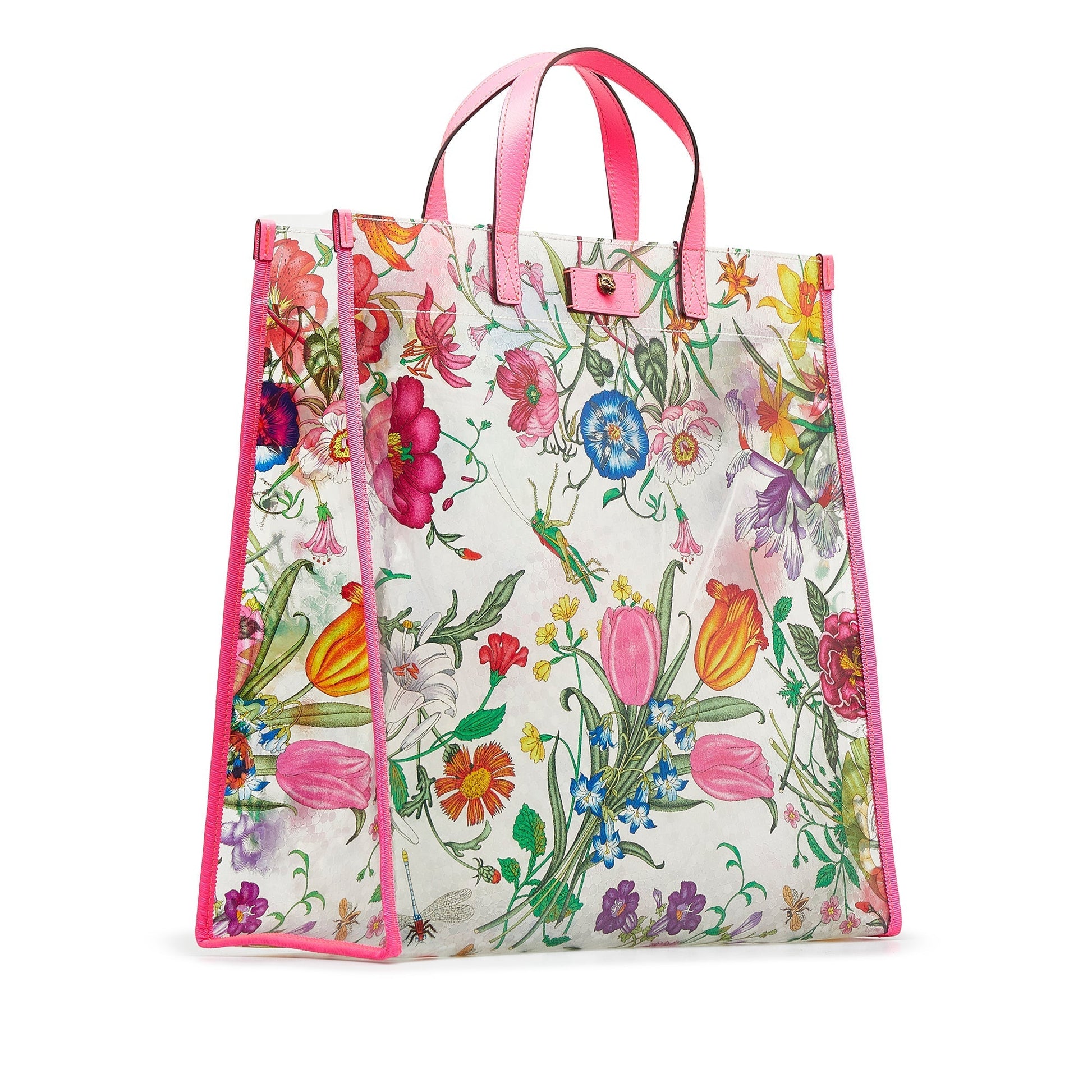 Gucci Flora Leather Tote Style 1