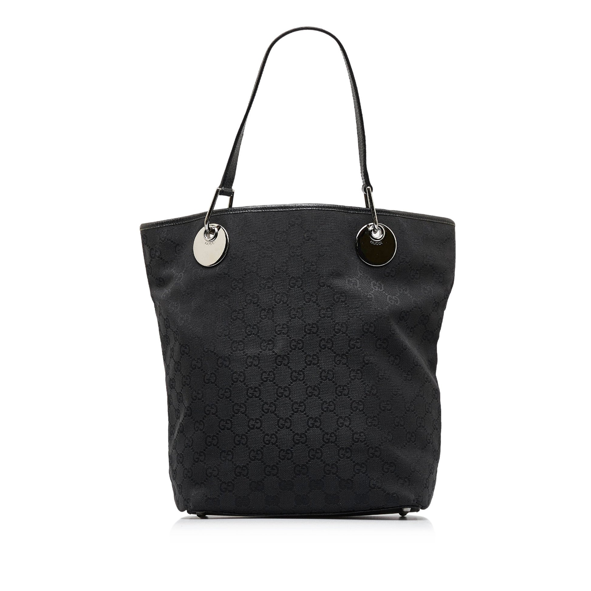 Gucci Leather Canvas Tote