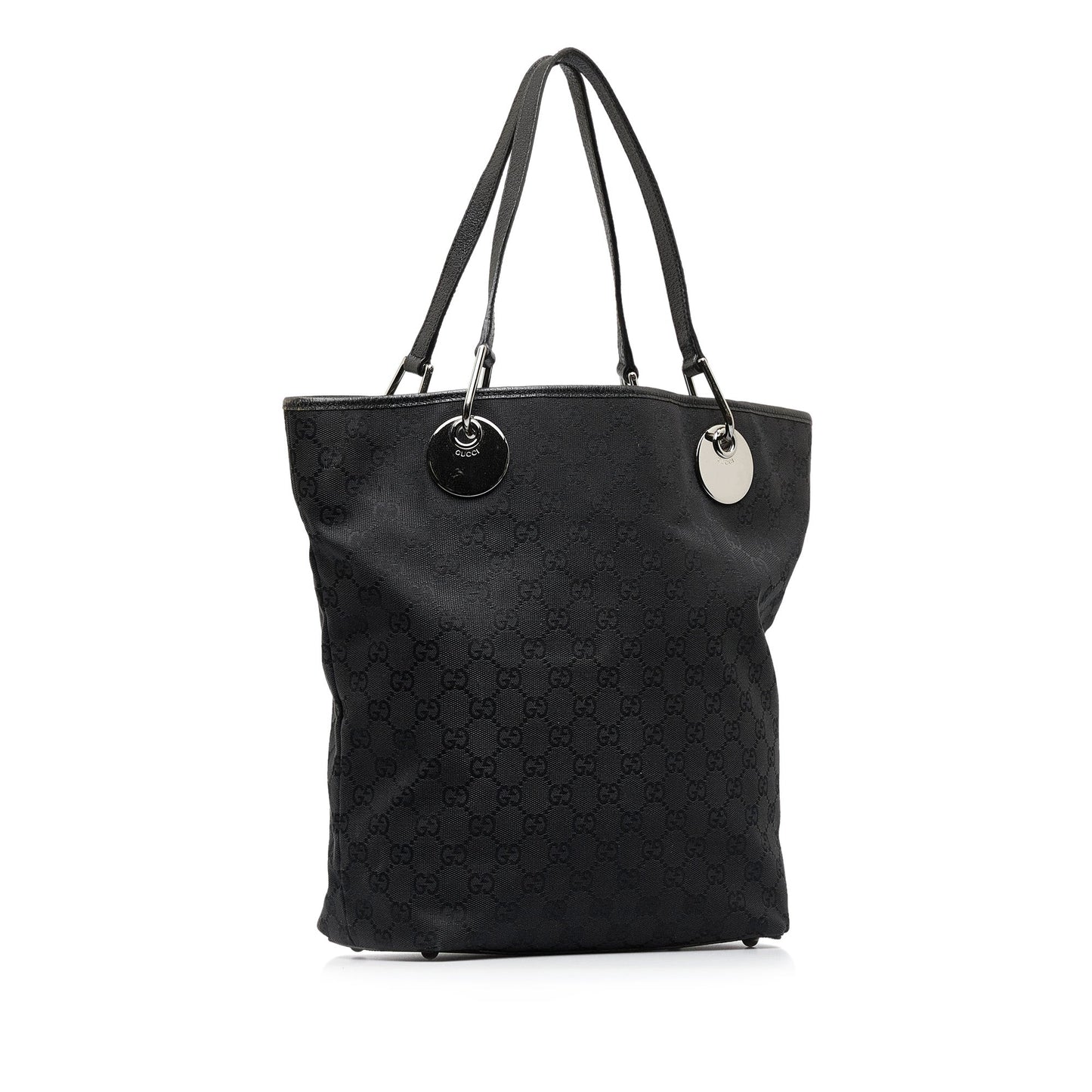 Gucci Leather Canvas Tote