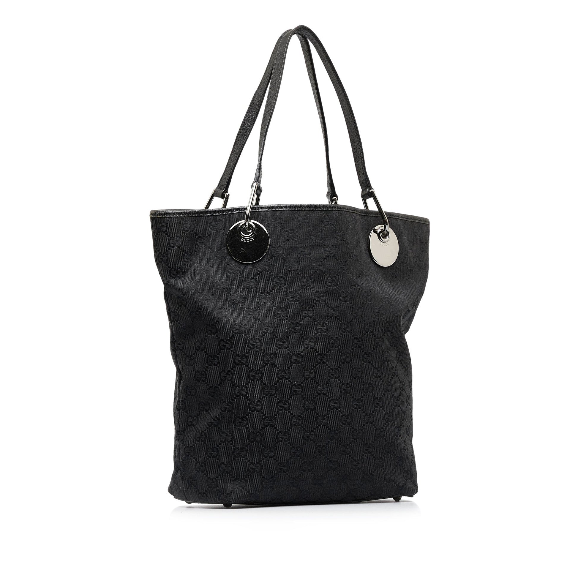 Gucci Leather Canvas Tote
