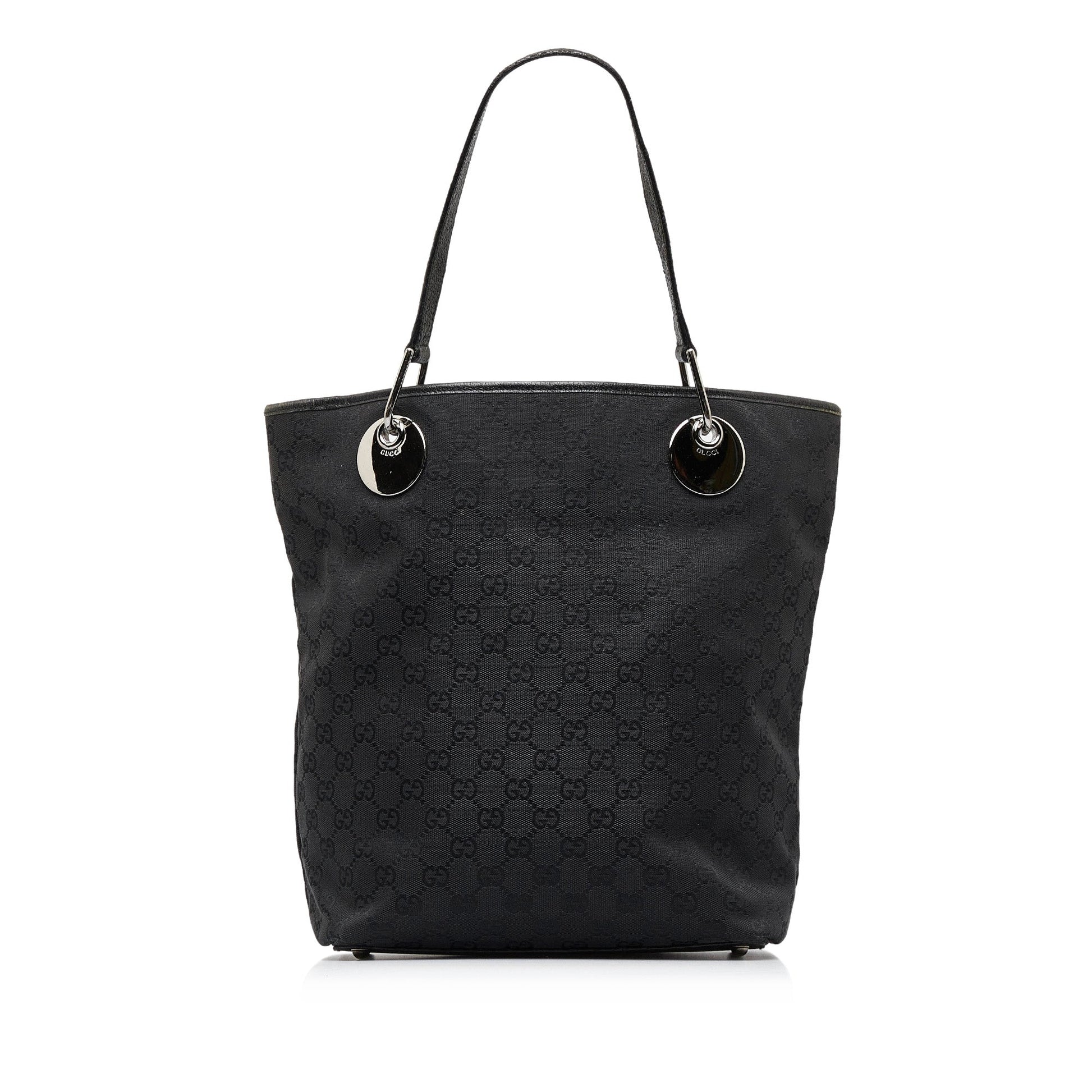 Gucci Leather Canvas Tote
