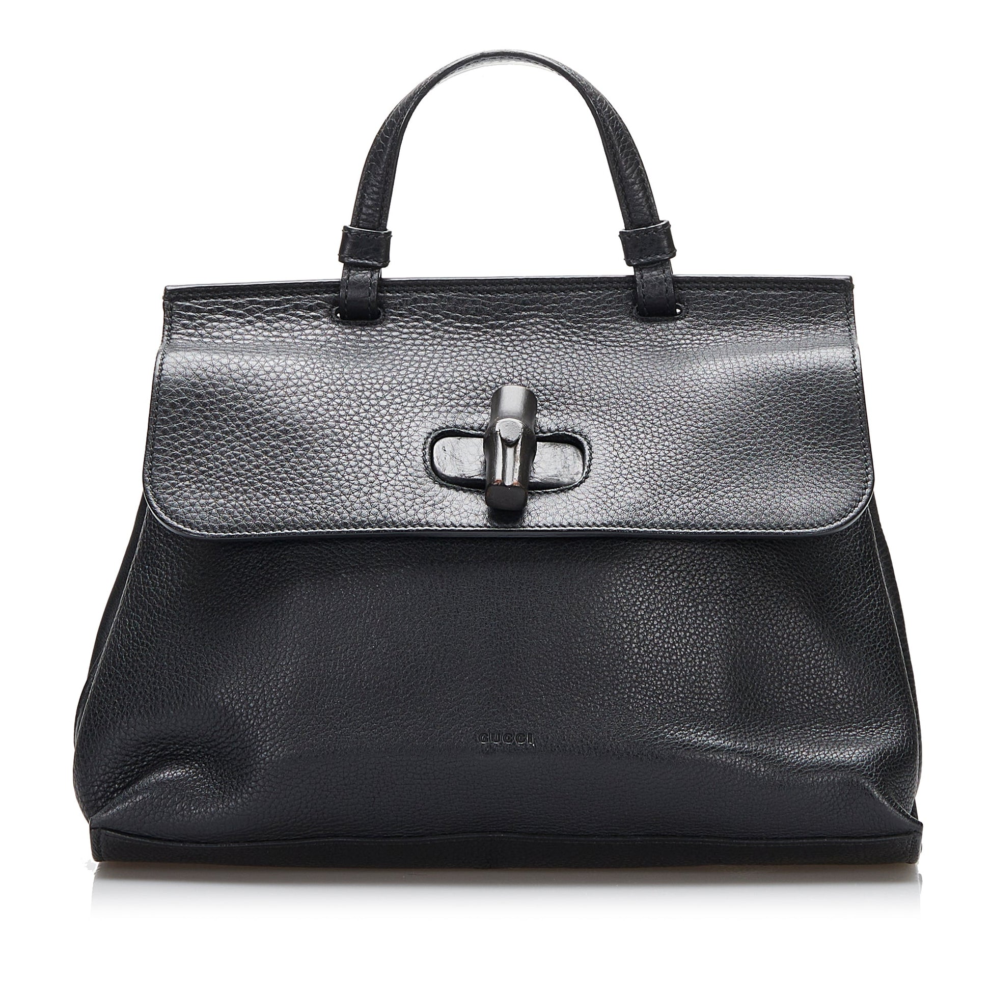 Gucci Twist Leather Top Handle Handbag