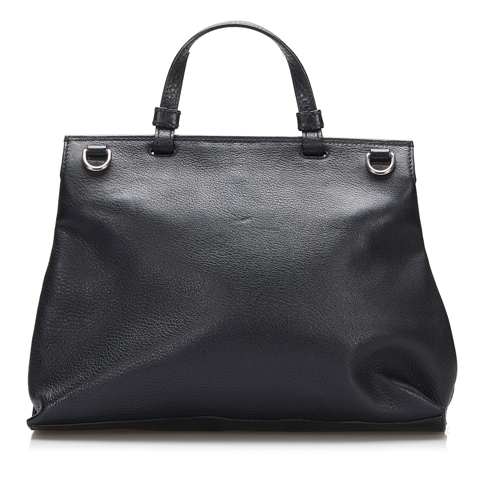 Gucci Twist Leather Top Handle Handbag