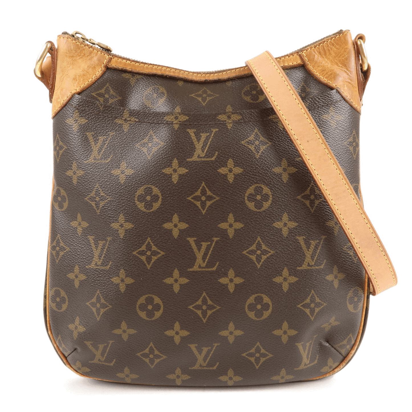 Louis Vuitton Monogram Odeon PM Shoulder Bag Brown