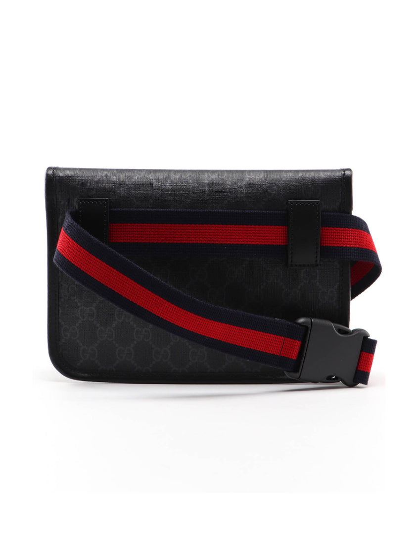 Gucci Leather Canvas Shoulder Bag Style 40