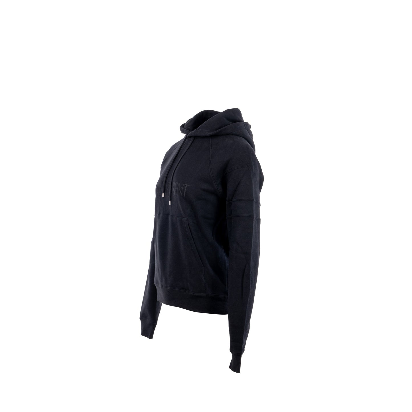 Saint laurent size letter hoodie cotton black