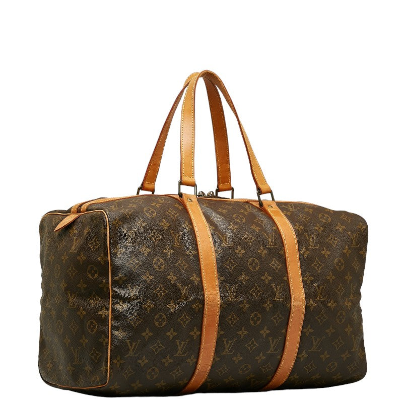 Louis Vuitton Monogram Baseball 45 Boston Bag Brown PVC Leather Louis Vuitton