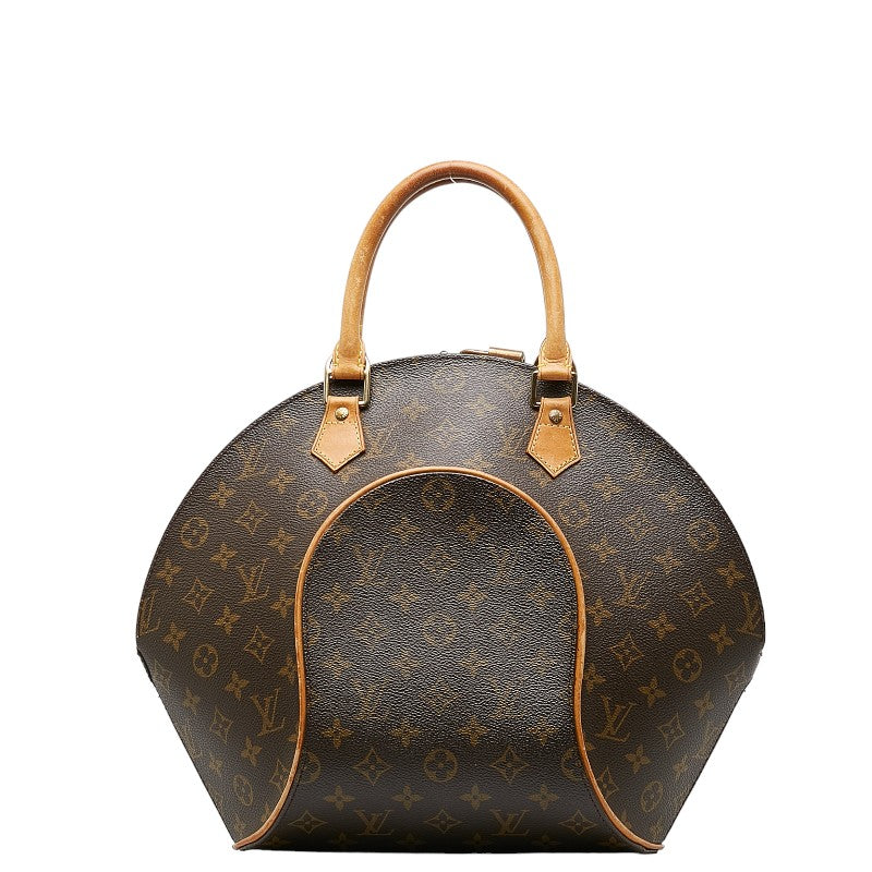 Louis Vuitton Monogram Ellipse MM Handbag 2WAY Brown PVC Leather Louis Vuitton