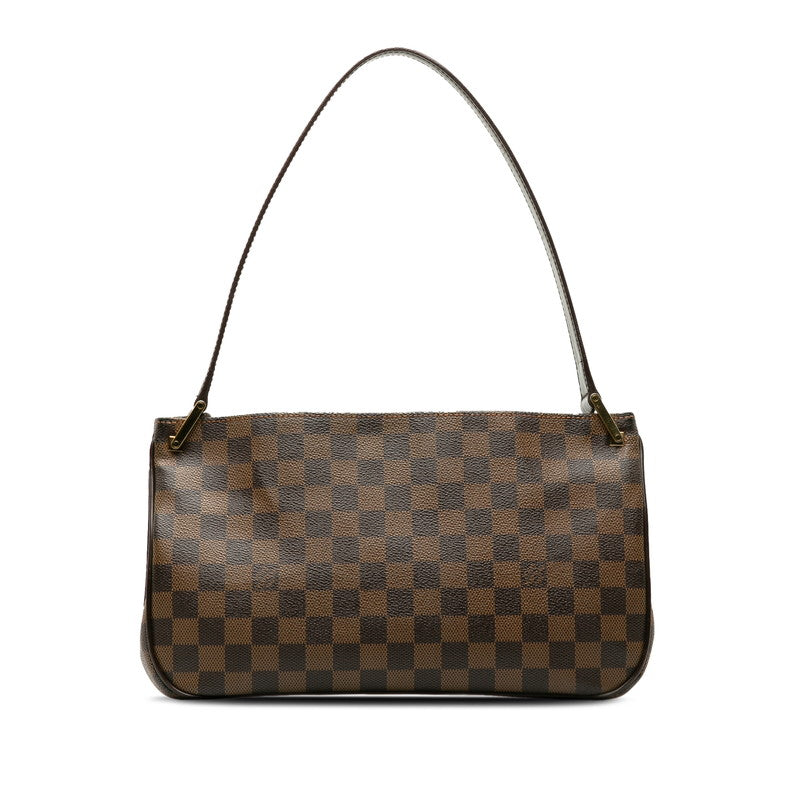 Louis Vuitton Damier Overnight Shoulder Bag Brown PVC Leather Louis Vuitton