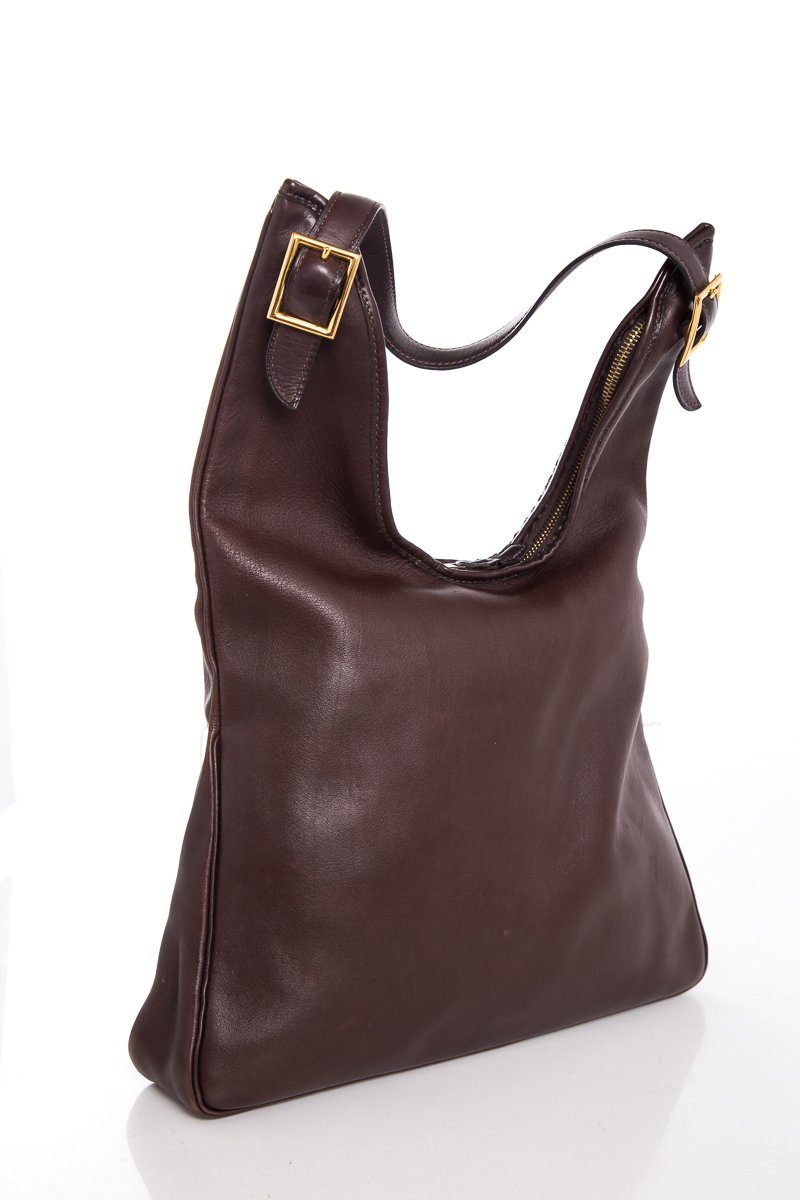 Luxury Hermes Brown Leather Hobo