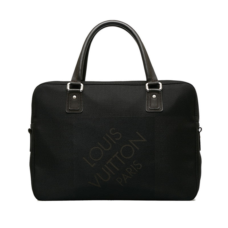Louis Vuitton Jeanne Jacks Business Bag Noir Black Canvas Leather Men Louis Vuitton