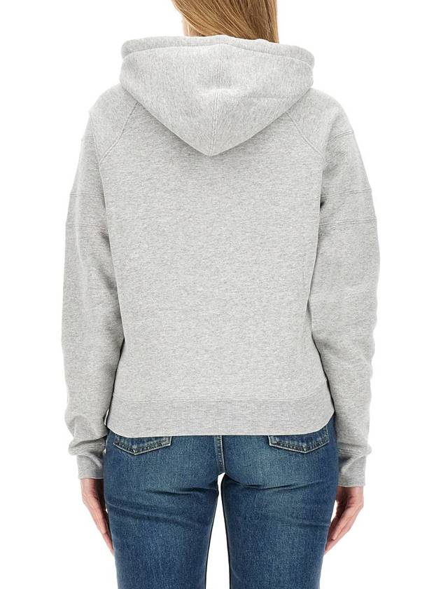 Luxury Saint Laurent Trending 2026 Logo Kangaroo Pocket Fleece Hoodie Grey