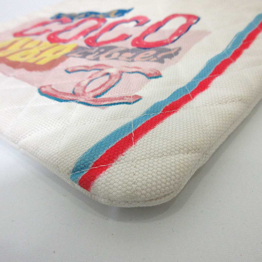 Chanel Canvas Clutch Bag Multicolor Classic Flap