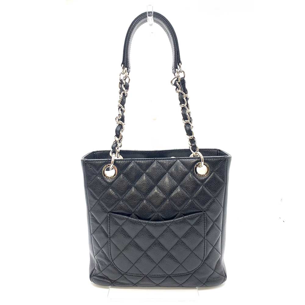 Chanel Caviar Skin Chain Tote Bag Classic Flap