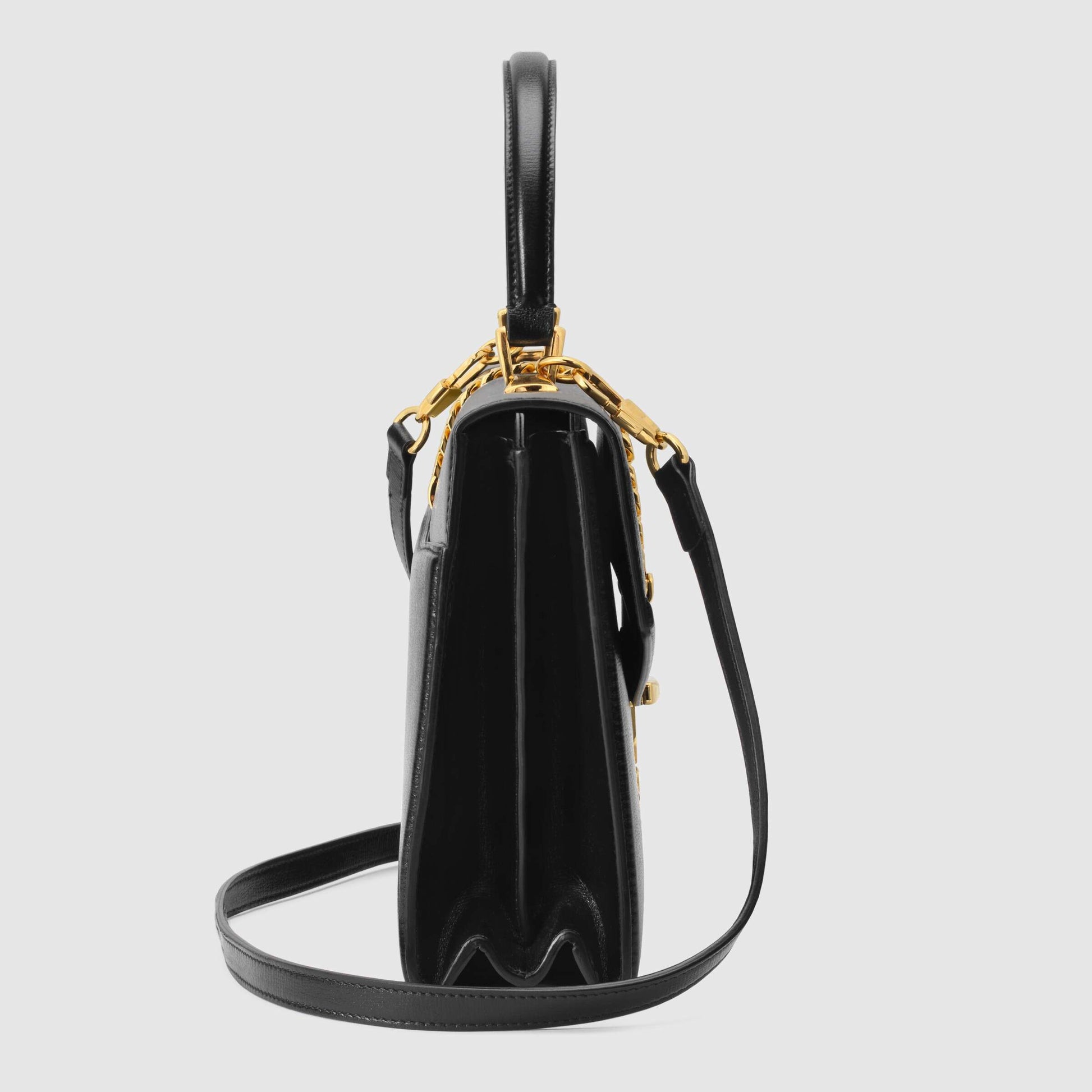 Gucci Monogram Chain Leather Crossbody