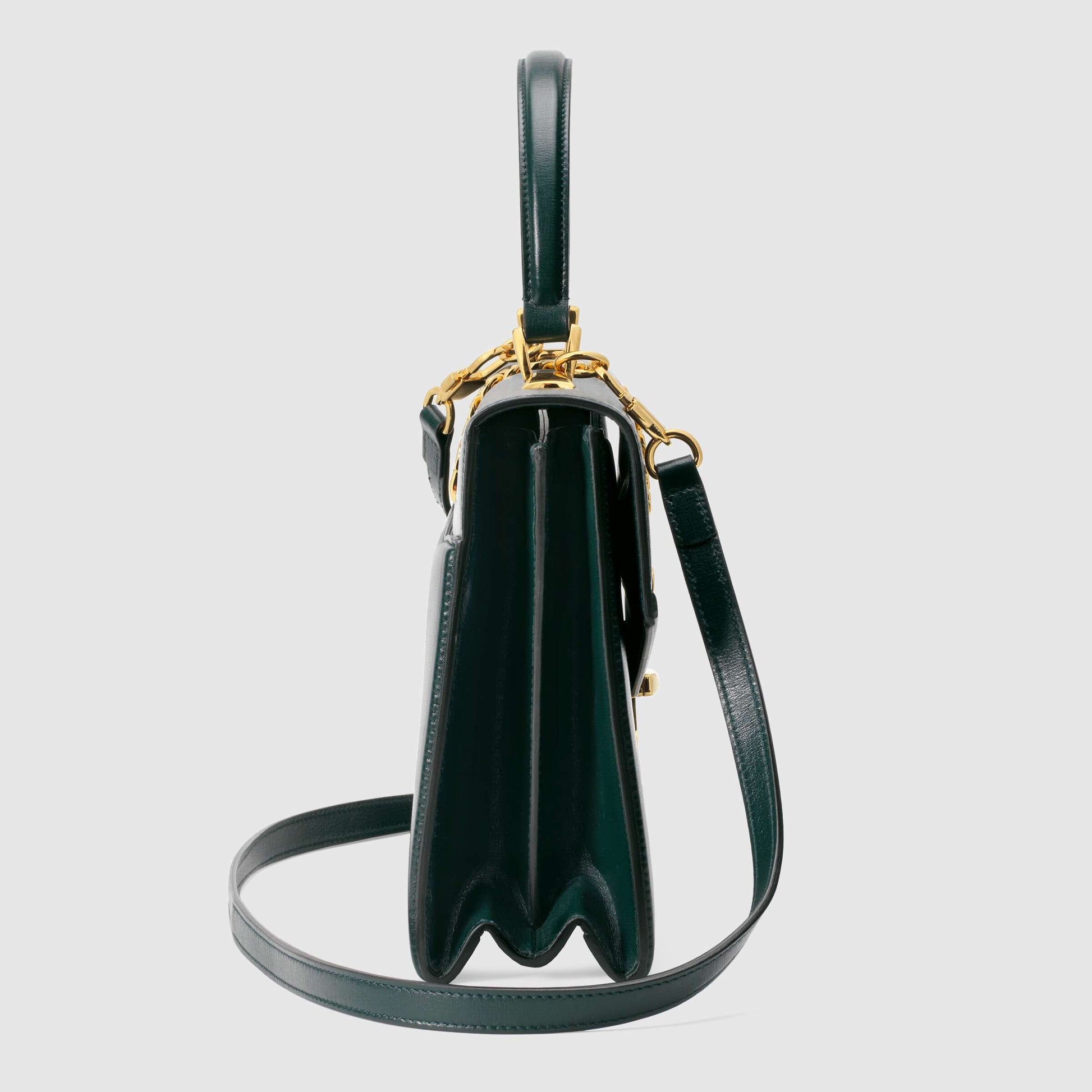 Gucci Monogram Chain Leather Crossbody