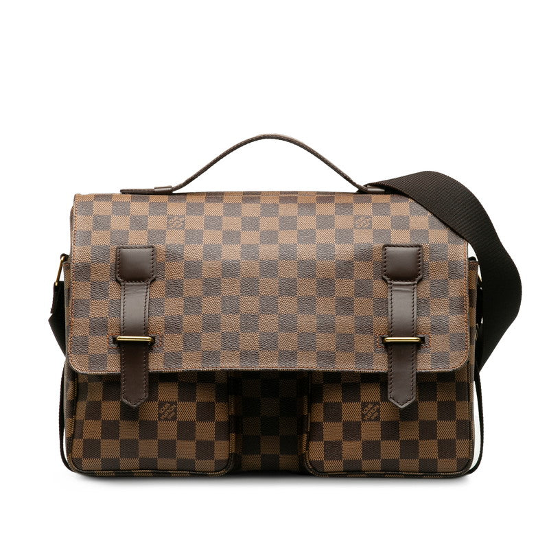 Louis Vuitton Damier Shoulder Bag PVC/Leather Brown