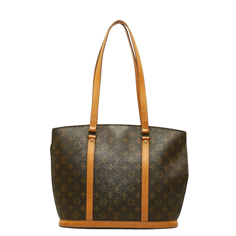 Louis Vuitton Monogram Babylon Tote Bag Brown PVC Leather Louis Vuitton