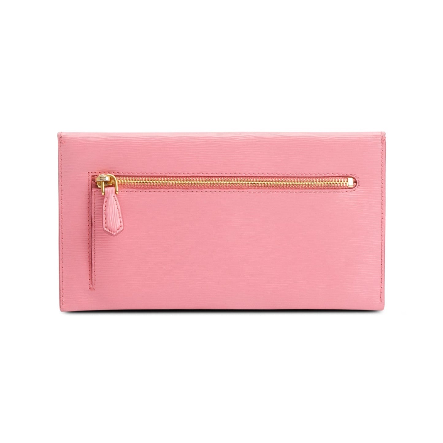 Prada Pink Vitello Move Leather Envelope Wallet
