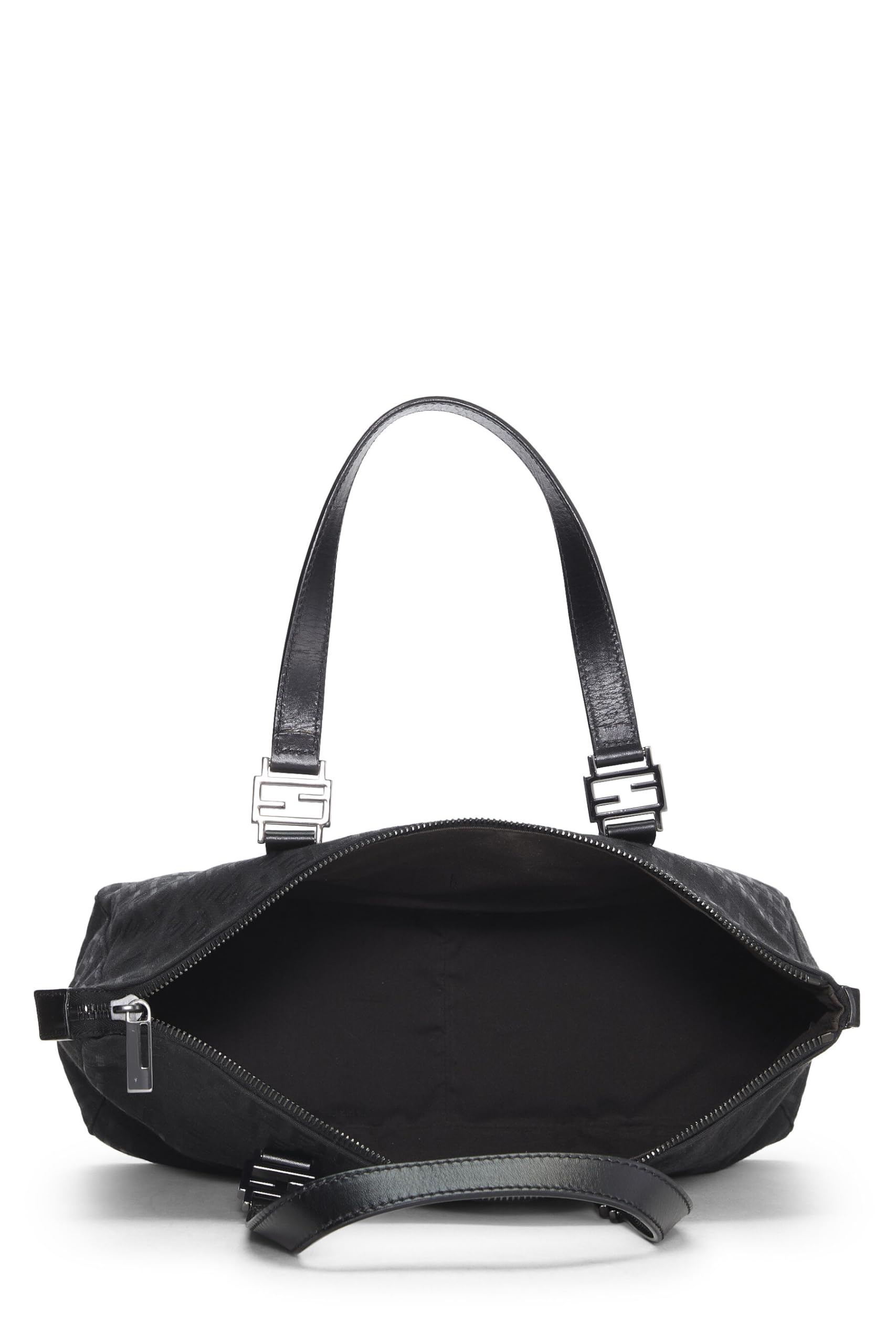 Fendi, Black Zucchino Canvas Tote Small, Black