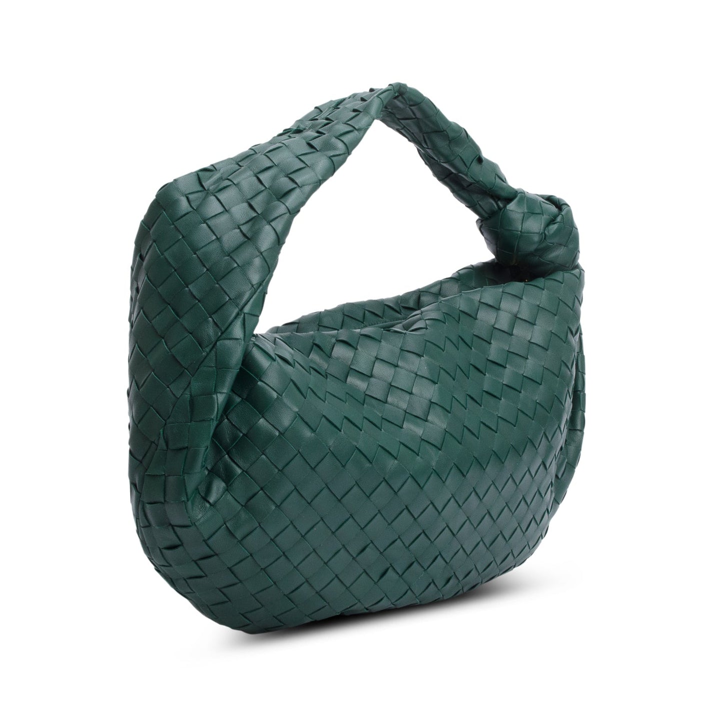 Bottega Veneta Green Intrecciato Leather Classic Jodie Hobo Bag